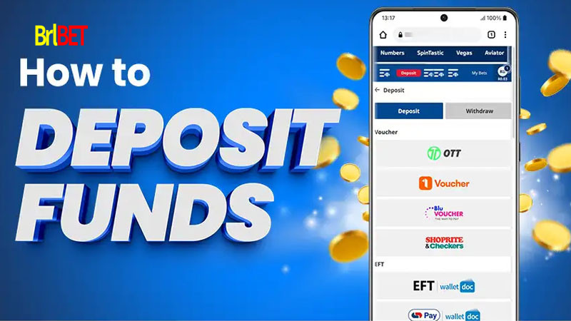 Dep&oacute;sito na BRLBET